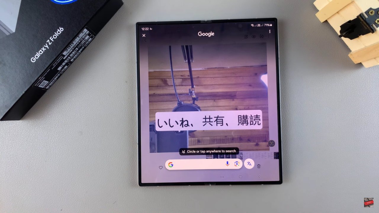 Translate Text On Images On Samsung Galaxy Z Fold 6