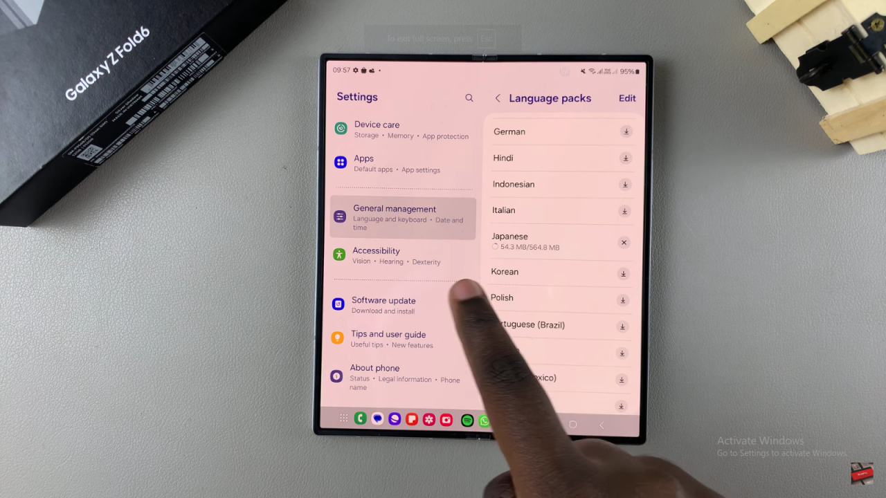 Enable Voice Input Speech to Text On Samsung Galaxy Z Fold 6