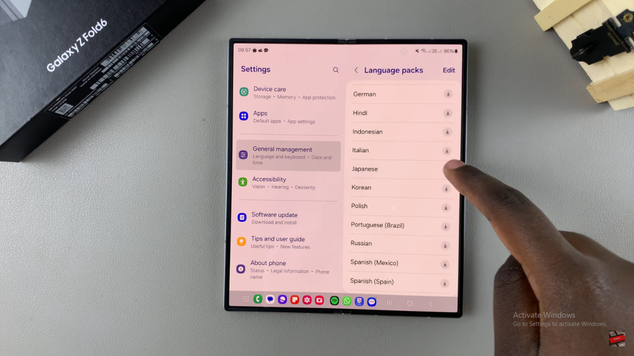 Enable Voice Input Speech to Text On Samsung Galaxy Z Fold 6