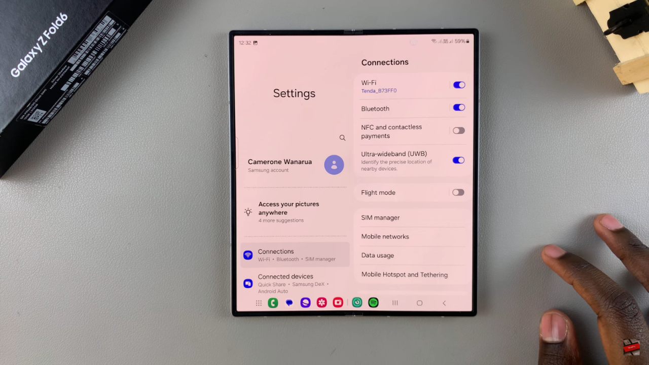 Hide Notification Contents On Lock Screen Of Samsung Galaxy Z Fold 6