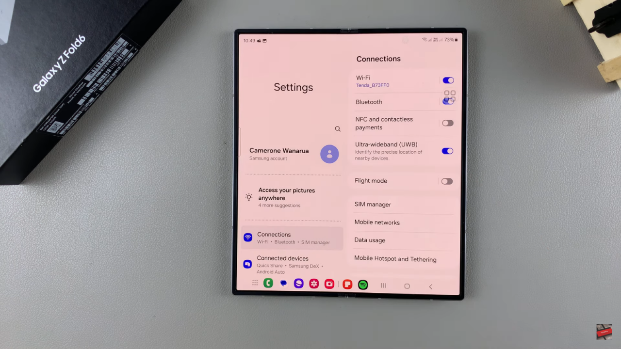  Customize Assistant Menu On Samsung Galaxy Z Fold 6