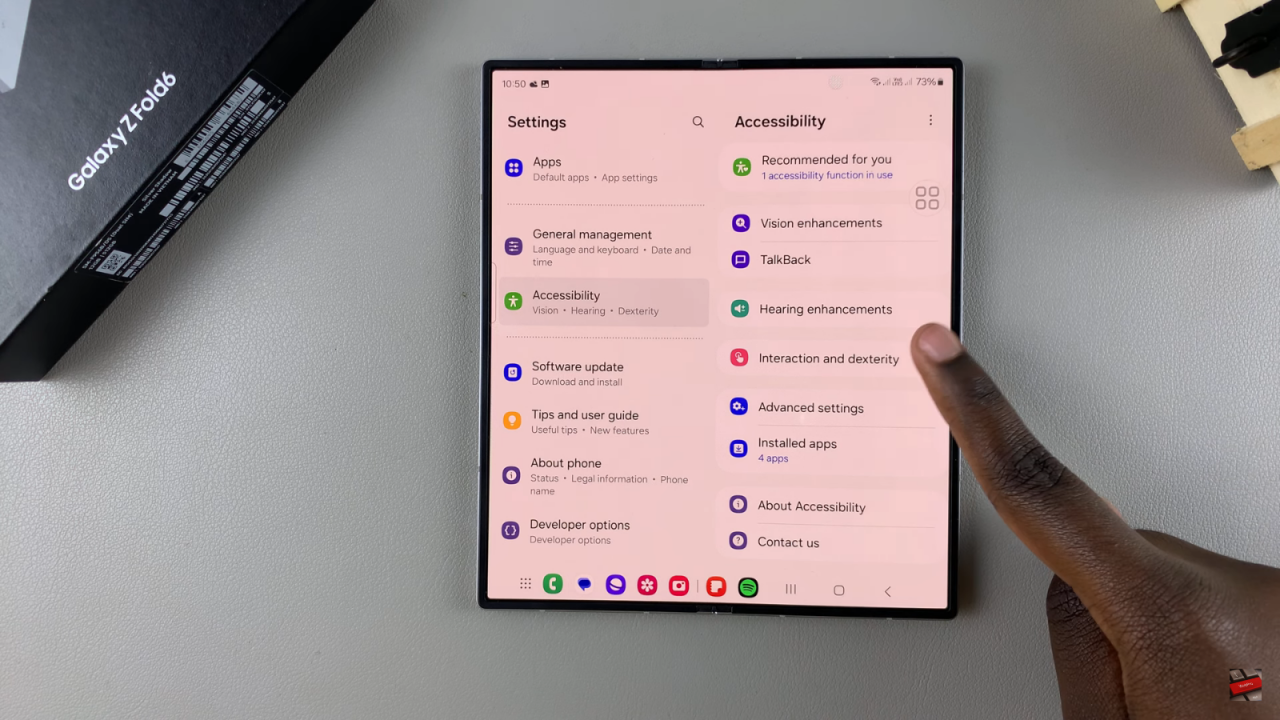  Customize Assistant Menu On Samsung Galaxy Z Fold 6