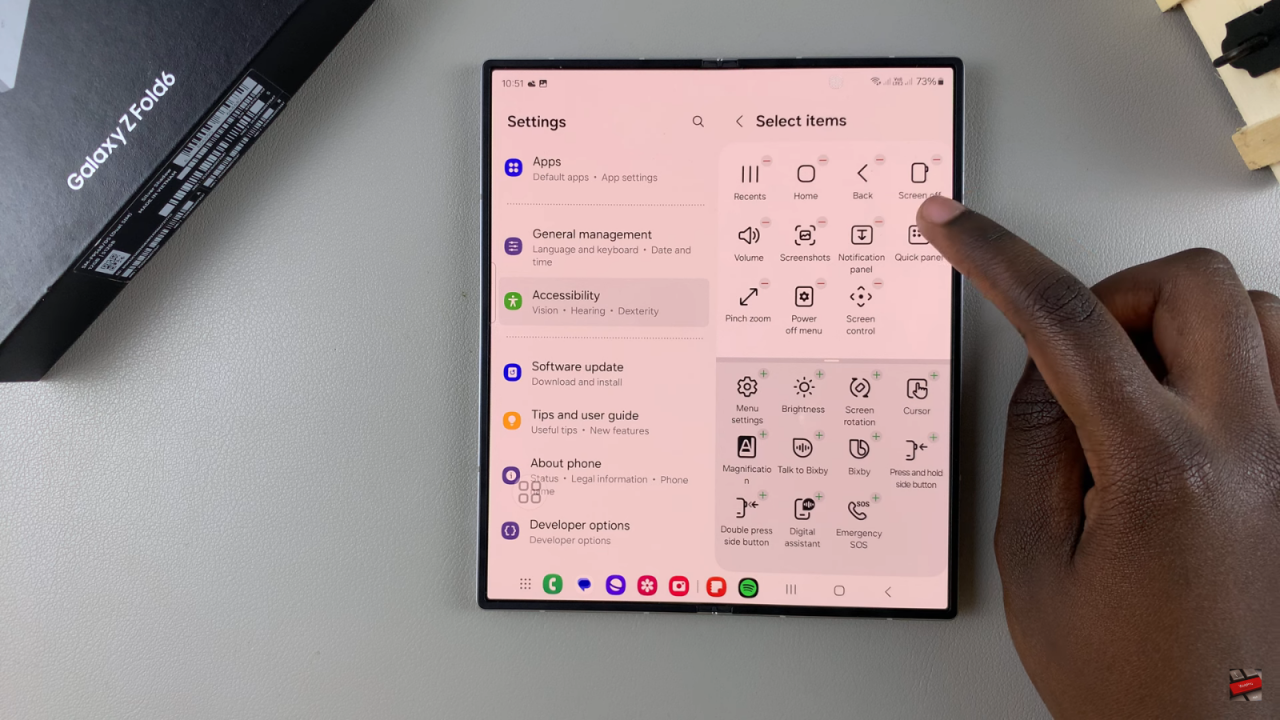  Customize Assistant Menu On Samsung Galaxy Z Fold 6