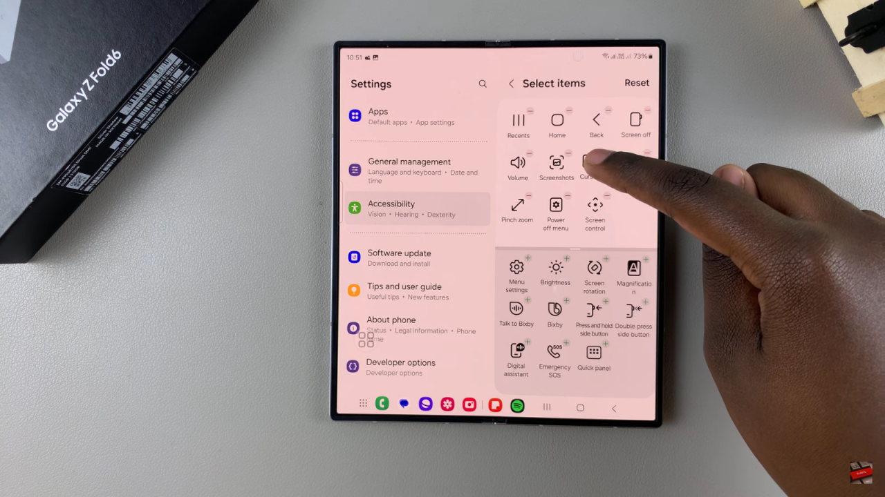  Customize Assistant Menu On Samsung Galaxy Z Fold 6