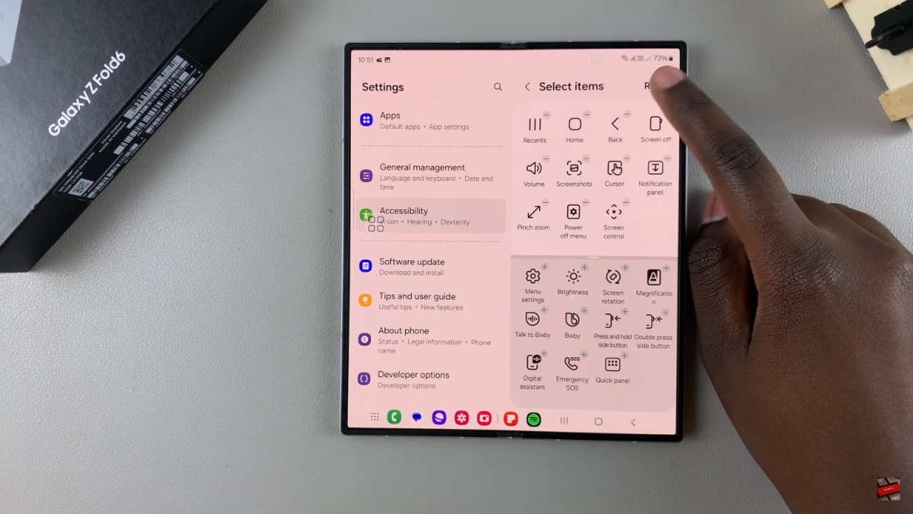  Customize Assistant Menu On Samsung Galaxy Z Fold 6