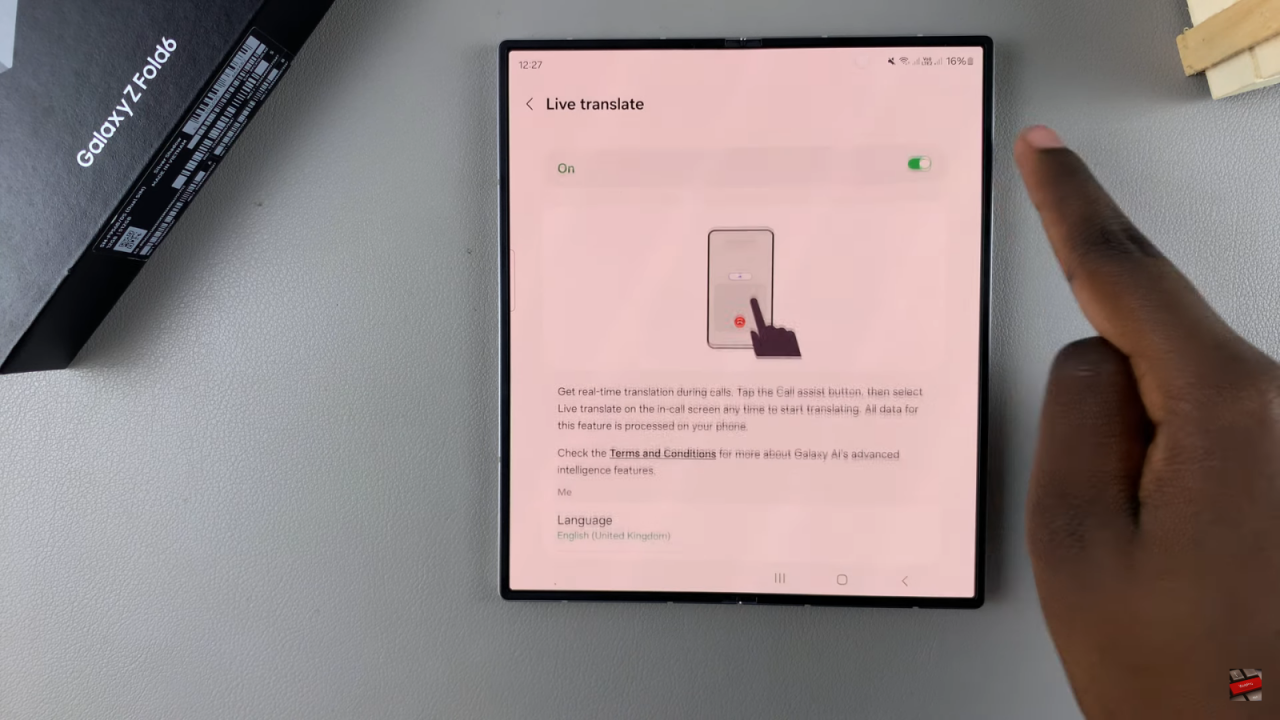 Set Up Live Translate On Samsung Galaxy Z Fold 6