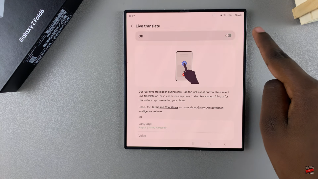 Set Up Live Translate On Samsung Galaxy Z Fold 6