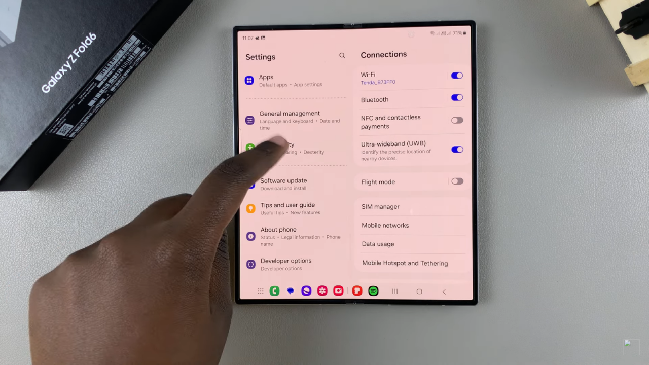 Enable TalkBack On Samsung Galaxy Z Fold 6