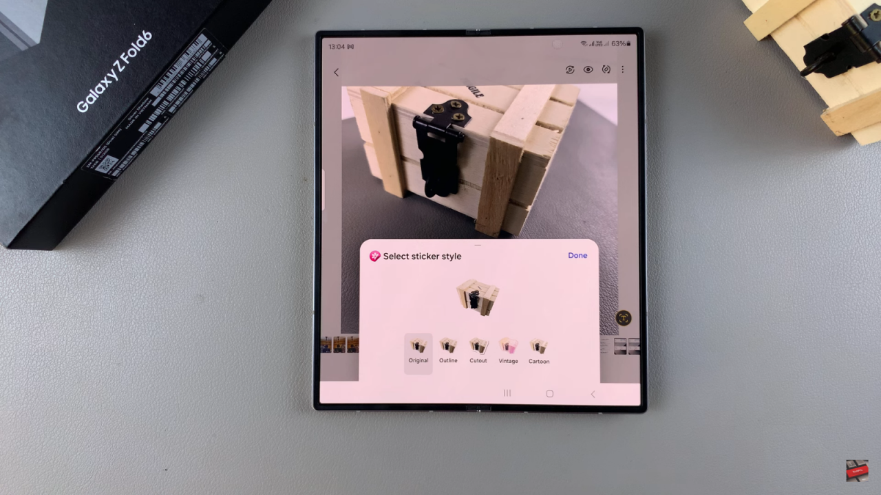 Turn a Photo Into a Sticker On Samsung Galaxy Z Fold 6