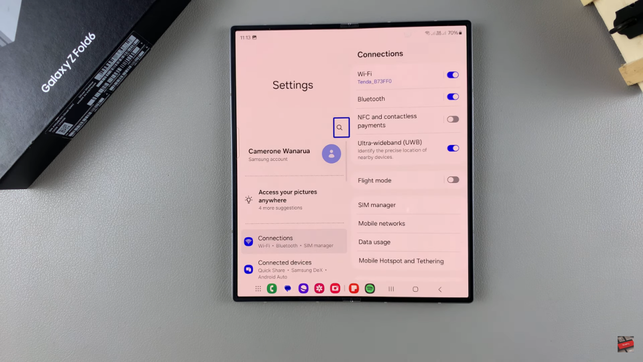  Disable TalkBack On Samsung Galaxy Z Fold 6