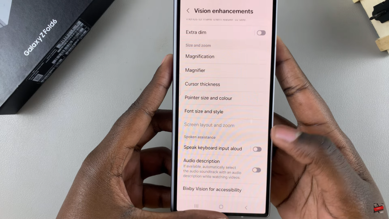 Change Screen Layout On Samsung Galaxy Z Fold 6