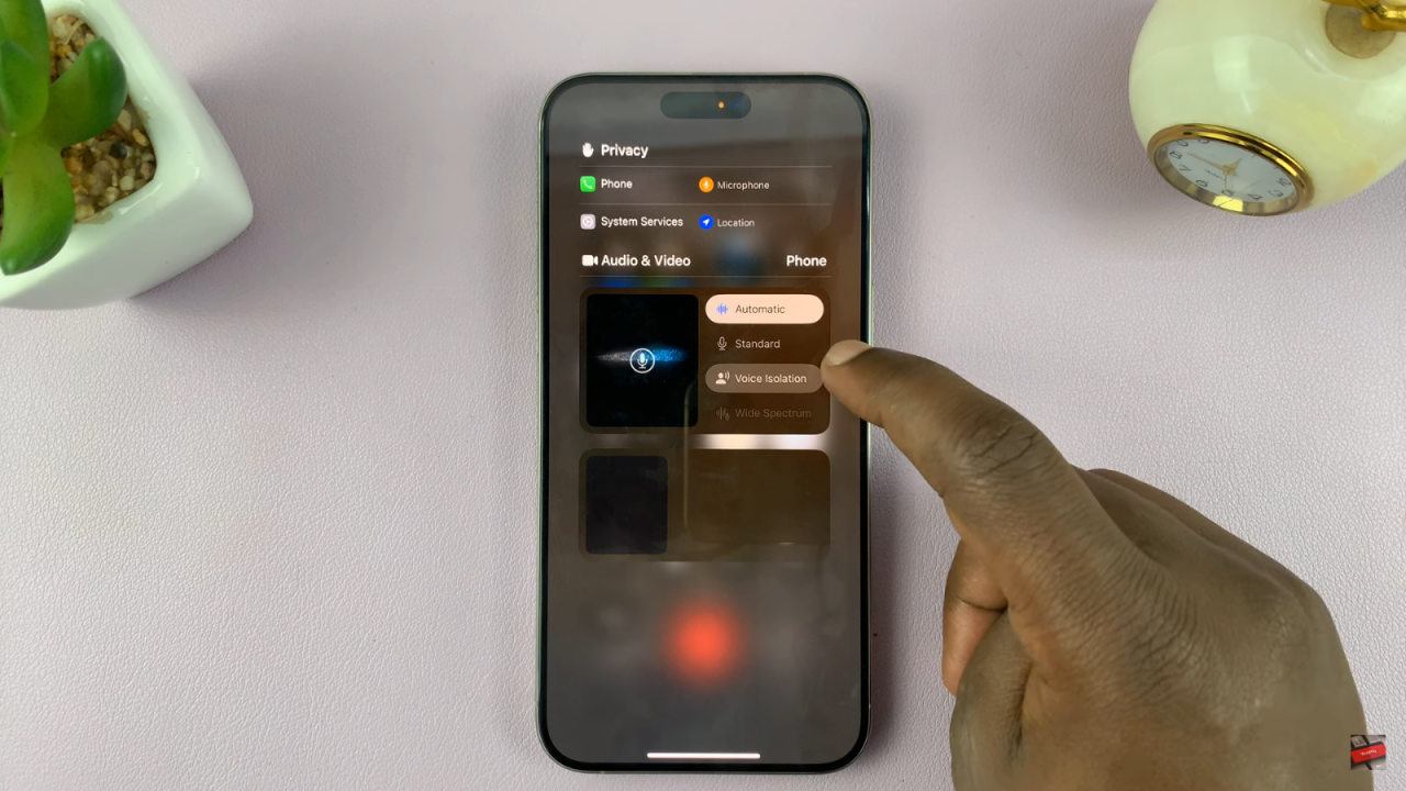 Enable Voice Isolation In iOS 18