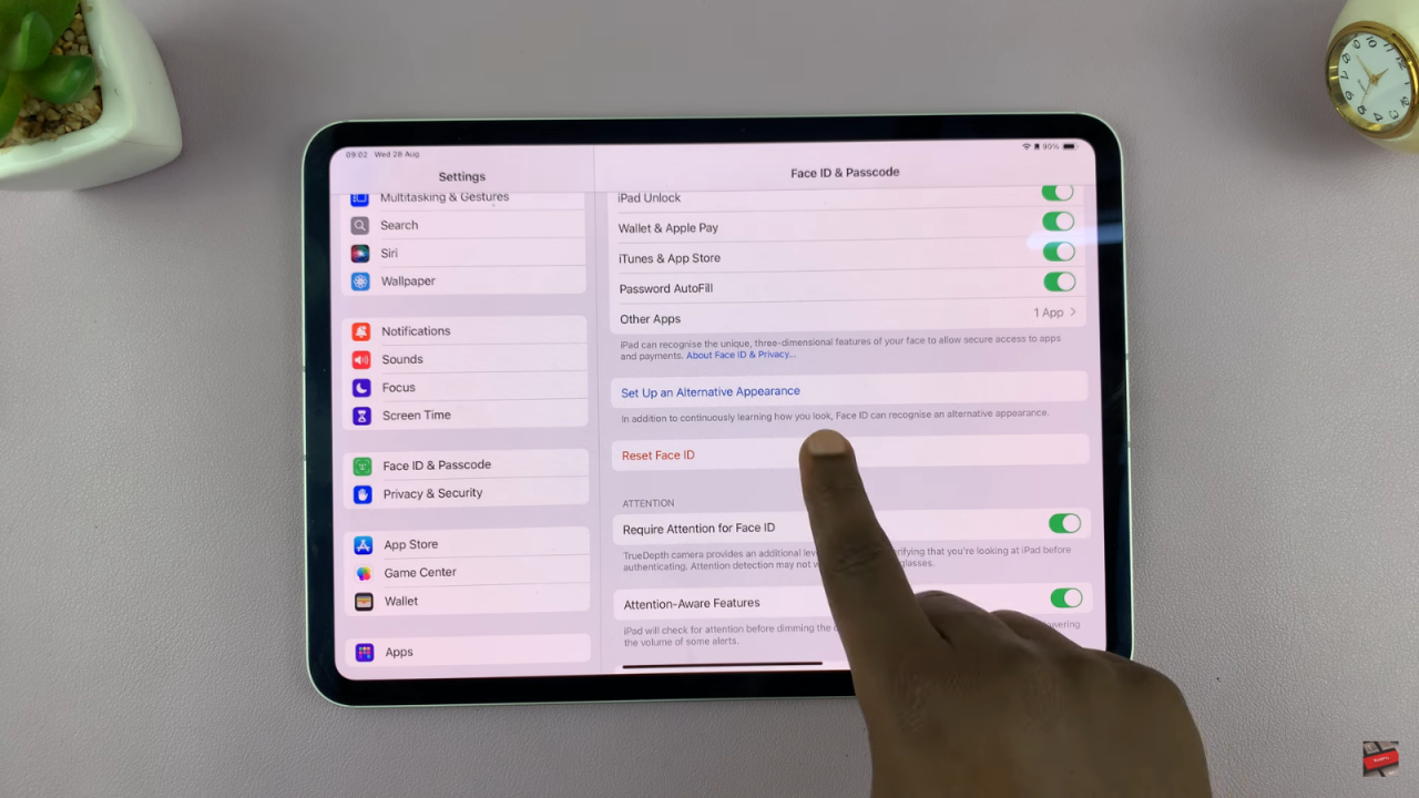 Delete Face ID From iPad