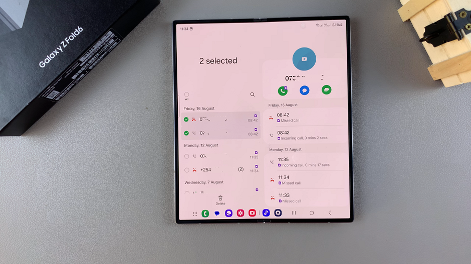 How To Delete Call Log History On Samsung Galaxy Z Fold 6