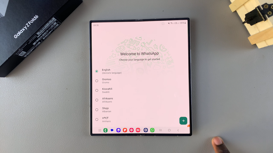 How To Set Up WhatsApp Account On Galaxy Z Fold 6