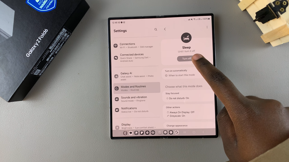 Turn Off Sleep Mode On Galaxy Z Fold 6