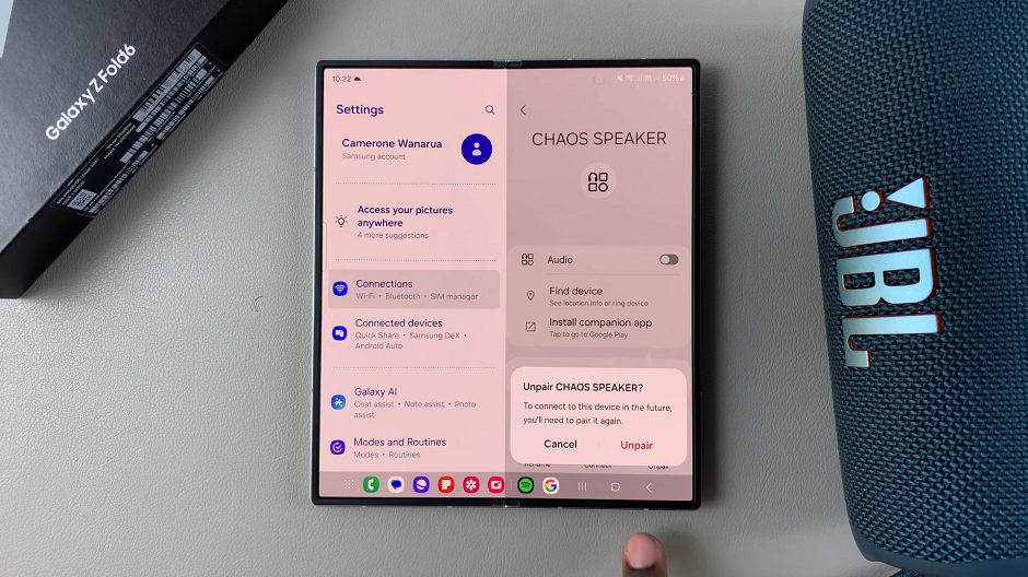 How To Unpair Bluetooth Devices On Galaxy Z Fold 6