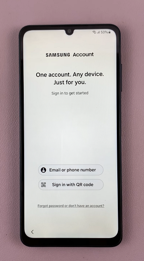 Set Up Samsung Account On Galaxy A06