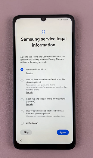 Samsung Service Legal Information