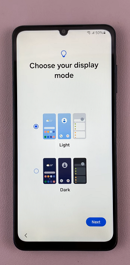 Choose Display Mode On Galaxy A06