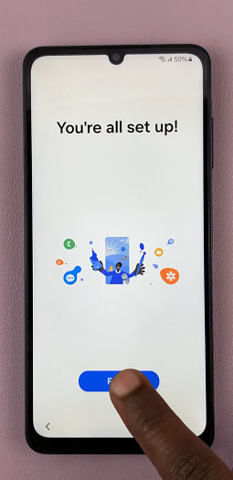 Finish Set Up On Galaxy A06