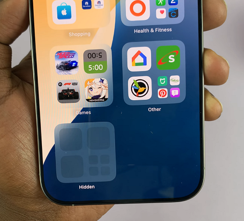 Hidden Tile On iPhone 16