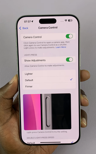 Enable Camera Control Button On iPhone 16 / 16 Pro