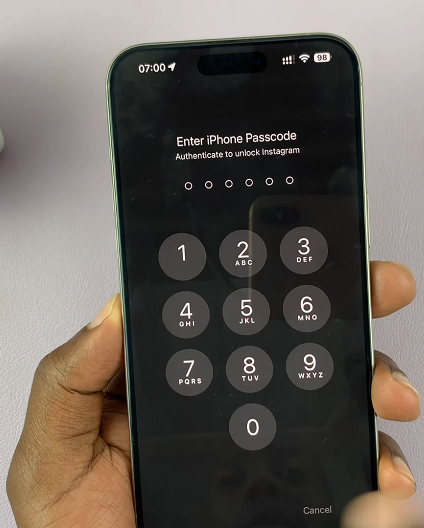 Enter iPhone Passcode To Unlock App