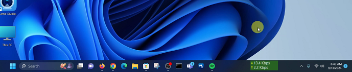 Show Internet Speed On Taskbar In Windows 11