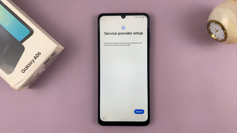 Galaxy A06 Service Provider Setup