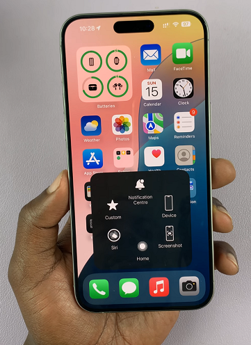 Tomar captura de pantalla en iPhone sin botones