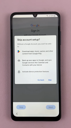 Skip Google Account Setup On Galaxy A06