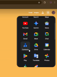 Google contacts App On Chrome