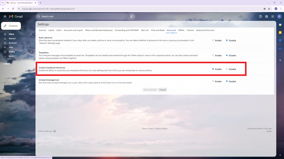 How To Disable Keyboard Shortcuts On Gmail