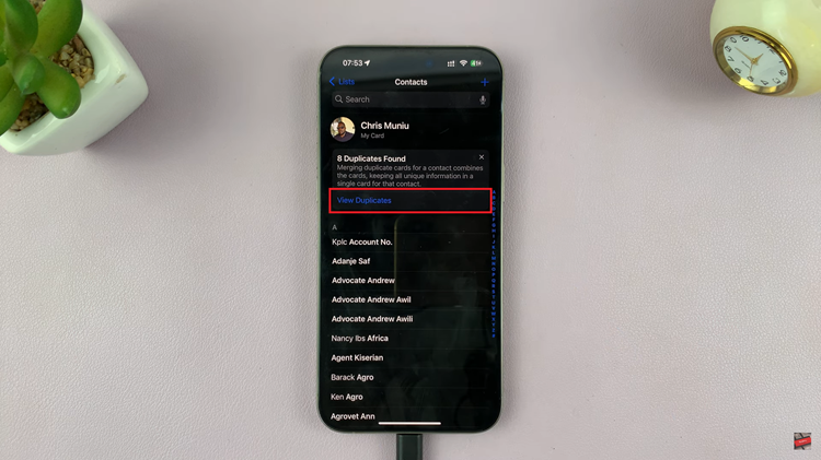 Duplicate Contacts Found On iPhone