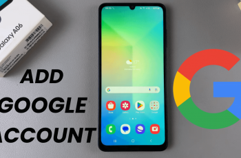 How To Add Google Account To Samsung Galaxy A06