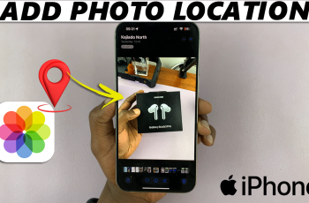 How To Add Location On iPhone Photos