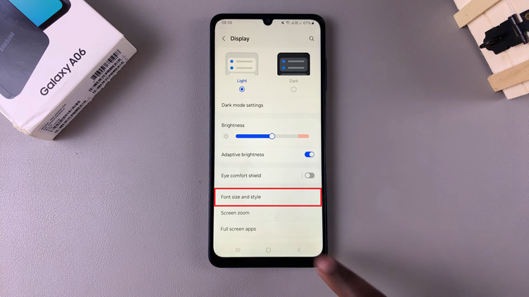 How To Change Font Size On Samsung Galaxy A06