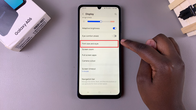 How To Change Font Style On Samsung Galaxy A06