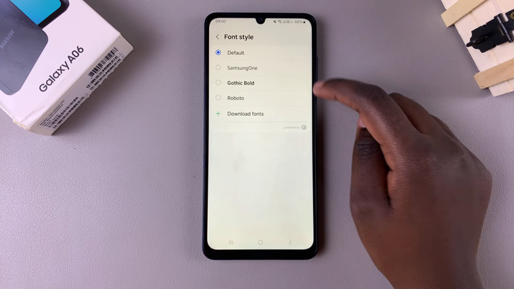 How To Change Font Style On Samsung Galaxy A06