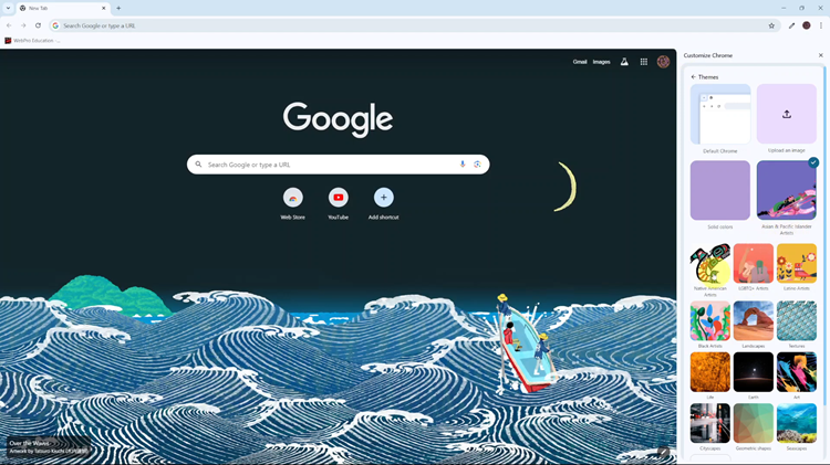 How To Change Google Chrome Background