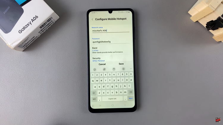 How To Change Mobile Hotspot Name & Password On Samsung Galaxy A06