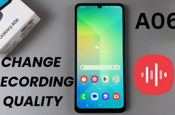 How To Change Recording Quality On Samsung Galaxy A06 Voice Recorder