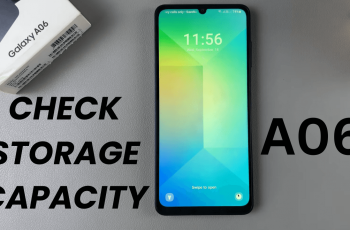 How To Check Storage Capacity On Samsung Galaxy A06