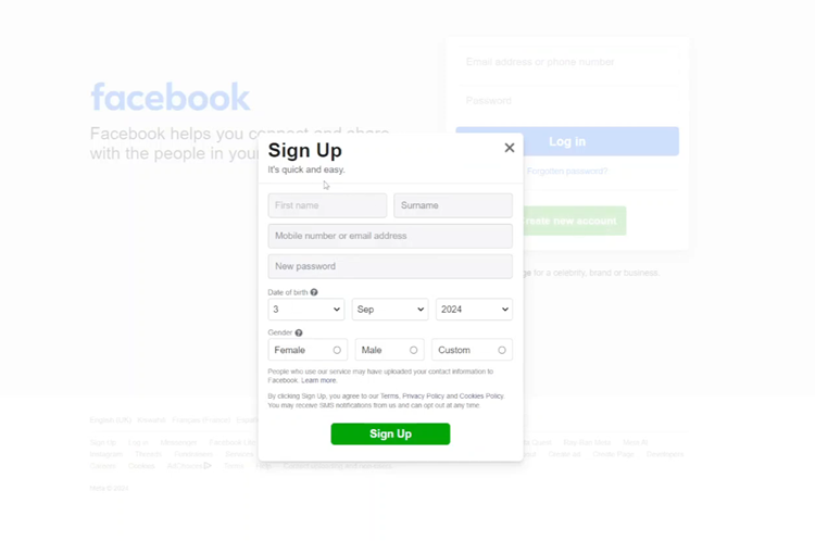 How To Create Facebook Account