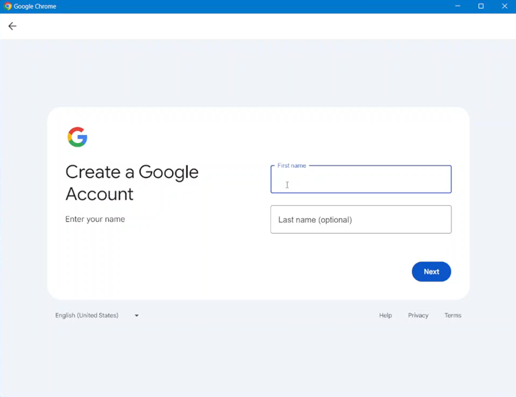 How To Create Google Account On Windows PC