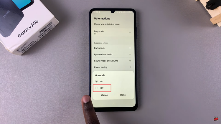 How To Disable Greyscale In Sleep Mode On Samsung Galaxy A06