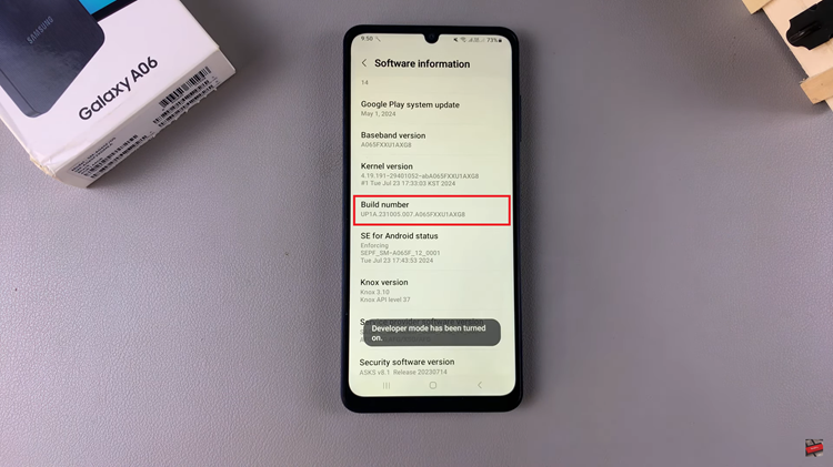 How To Enable Developer Options On Samsung Galaxy A06