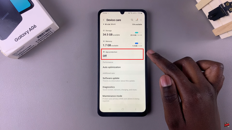 How To Enable Device Protection On Samsung Galaxy A06