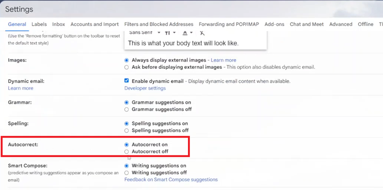 How To Enable & Disable Autocorrect On Gmail